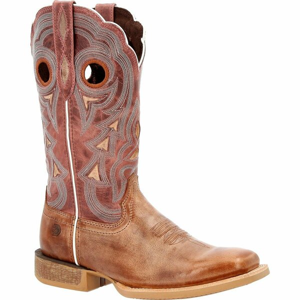 Durango Lady Rebel Pro Women's Burnished Rose Western Boot, DUSTY BROWN SKY BLUE, M, Size 6.5 DRD0420
